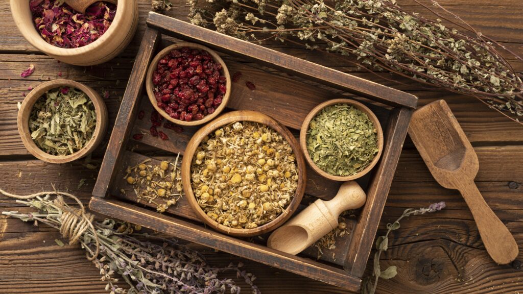 Top 10 herbs for a beginner’s apothecary – chamomile, lavender, peppermint, ginger, calendula
Herbal remedies collection for natural wellness