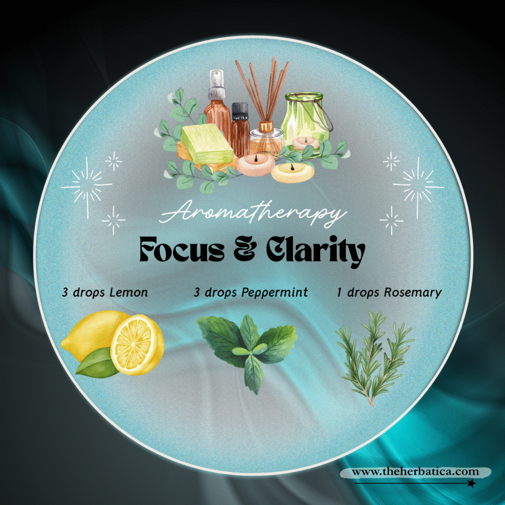 focus and clarity essential oil blend aromatherapy